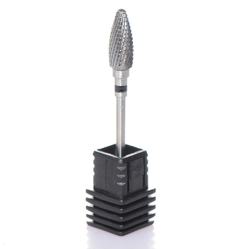 WKK Carbide Nail Drills Bits Extra Coarse Flame Style Gel Acrylic Remove Burr Manicure Pedicure For Dremel Use | - Цена: 