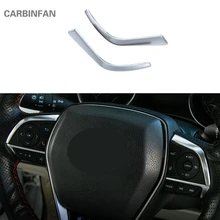 Рулевого колеса автомобиля переключатель накладка Стикеры нержавейка, хром авто аксессуары для Toyota Camry 8 8th XV70