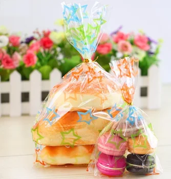 

500PCS Cute Flat Cellophane Treat Bag Cookie Candy Gift Bags for Candy Biscuits Snack Baking Package Event Party Decor Supplies