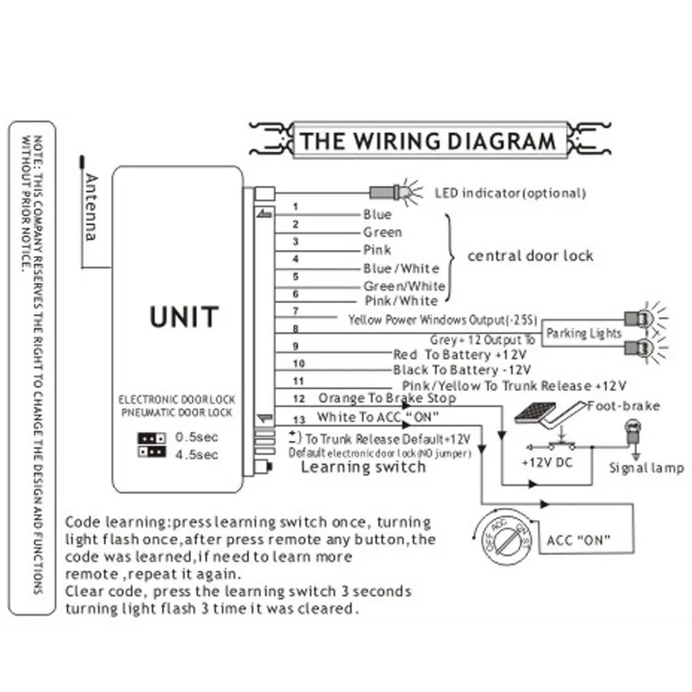 9a110 Car Center Lock Wiring Diagram Wiring Resources
