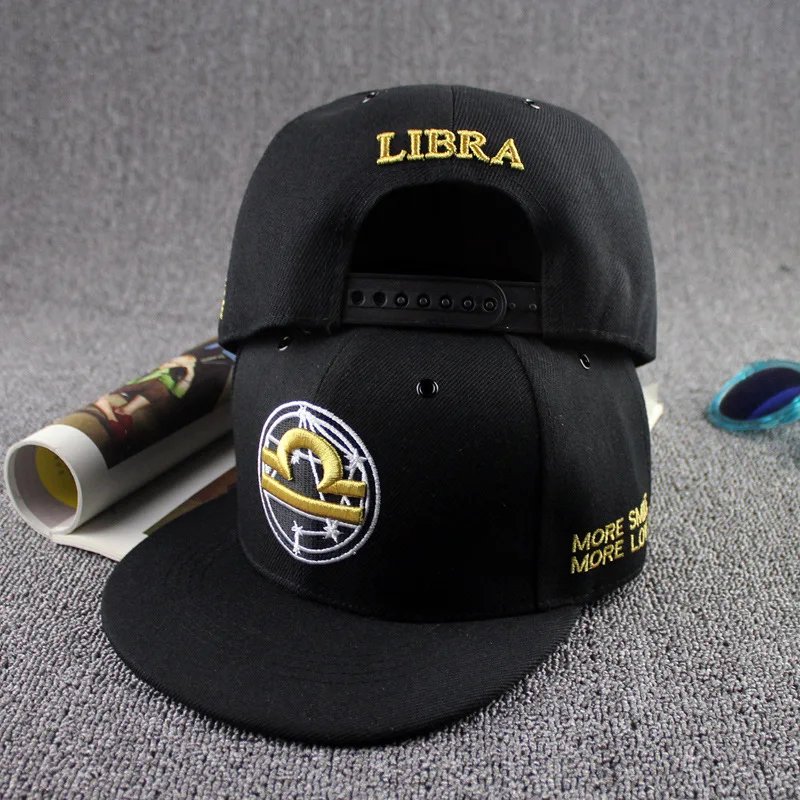 CDF Лето Snapback Поп хип хоп бейсболка с вышивкой 12 созвездий пара влюбленных солнце папа шляпа для мужчин и женщин