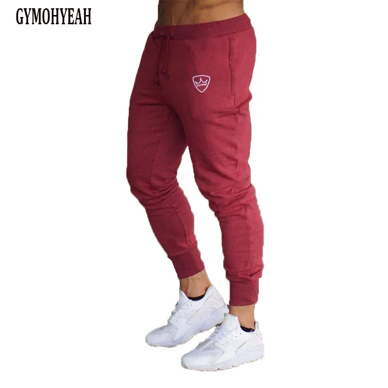 

2017 long trousers Red gray Black sweatpants men top quality drawstring clothing Straight males fashion Causal clothes Pants