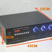 High power professional Bluetooth digital HIFI audio large power KTV power amplifier home Cara OK power amplifier 400W*4