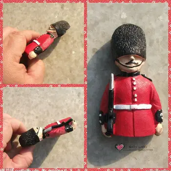 

Free shipping 1pc British London Tower Guards Figures toys Fridge car home office decoration Magnets Tourist Souvenir gifts