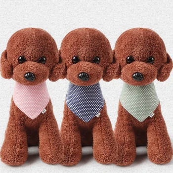

@HE Pet Dog Neck Scarf Bandana Collar Neckerchief Adjustable Double-Sided Cotton Printed Pet Cartoon Saliva Towel