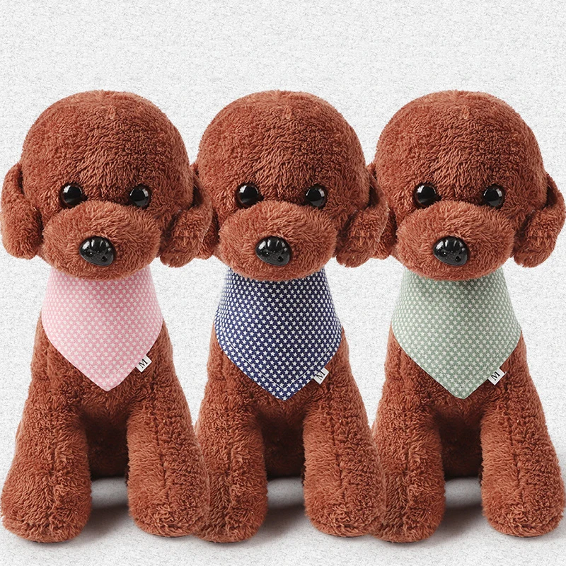 

@HE Pet Dog Neck Scarf Bandana Collar Neckerchief Adjustable Double-Sided Cotton Printed Pet Cartoon Saliva Towel