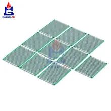 10 шт. прототип печатной платы печатная плата Луженая универсальная макетная плата прототипирования без пайки FR4 PCB двусторонняя 5x7 см 50x70 мм FR4