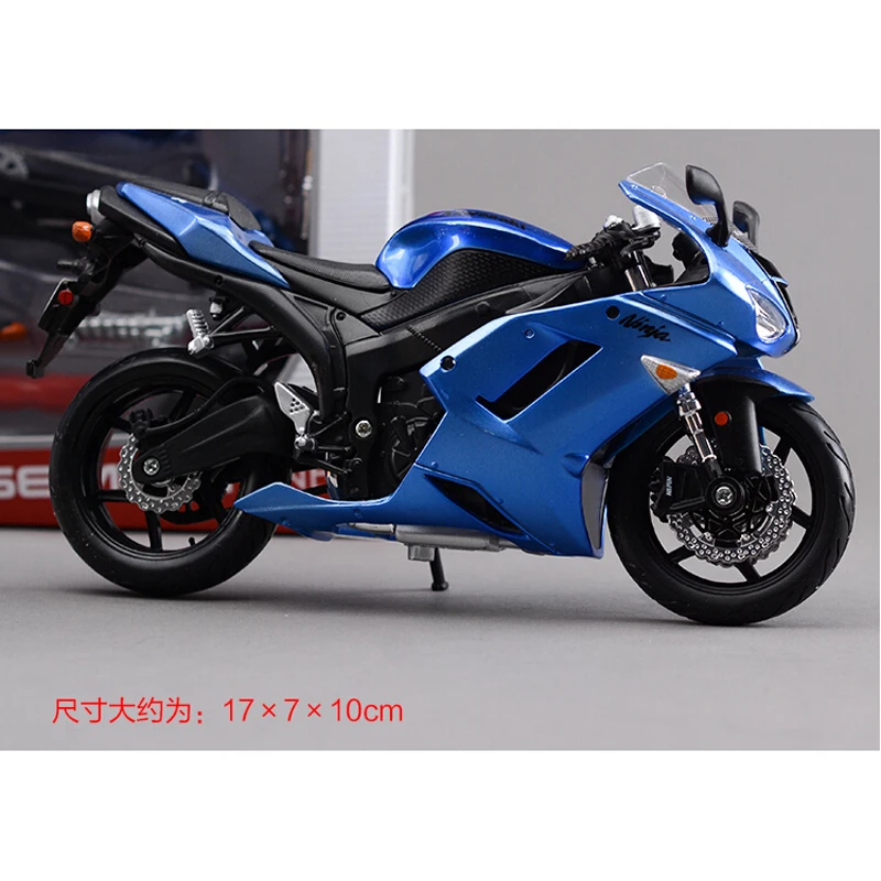ZX 6R Metal Kit Diecast Motorbike Model Maisto Assembly Toys 112 Scale
