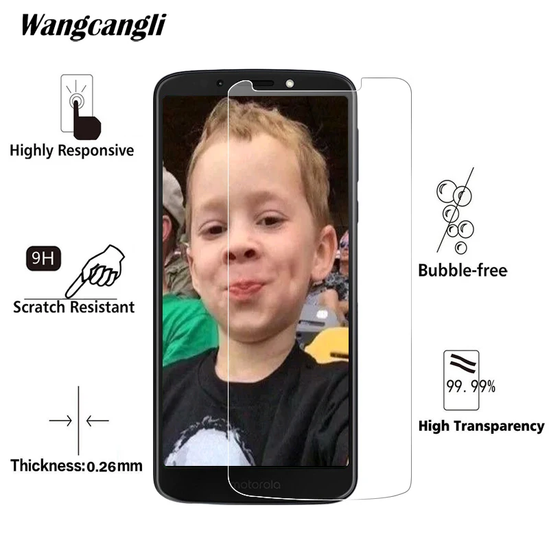 

Wangcangli 2.5D Ultra-thin screen protector For Motorola G6 play phone protective film For Motorola G6 play Tempered glass