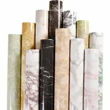 Wall Paper Marble Texture Waterproof PVC Self-adhesive Sticker Wallpaper For 3D Table Furniture Decor Bedroom Wall Sticker Roll 3d wall sticker self adhesive for bedroom