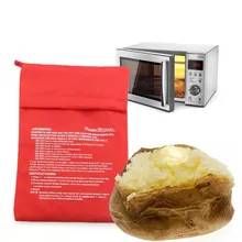 Красный микроволновый картофельный мешок для выпечки картофеля кулинарный мешок моющийся плита мешок запеченный картофель кармашек для риса печь быстро кухонные инструменты