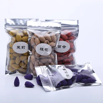 

40pcs Smoke Backflow Incense Tower Cone Incense Sandalwood Smoke Reflux Tower Backflow Incense Cones Bullet Use in Home Office