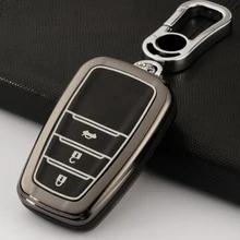 Подарок ТПУ чехол для ключей держатель для Toyota Camry Highlander Prado Корона Land Cruiser Prius ЧР C-HR RAV4 Corolla Vitz корпус умного ключа