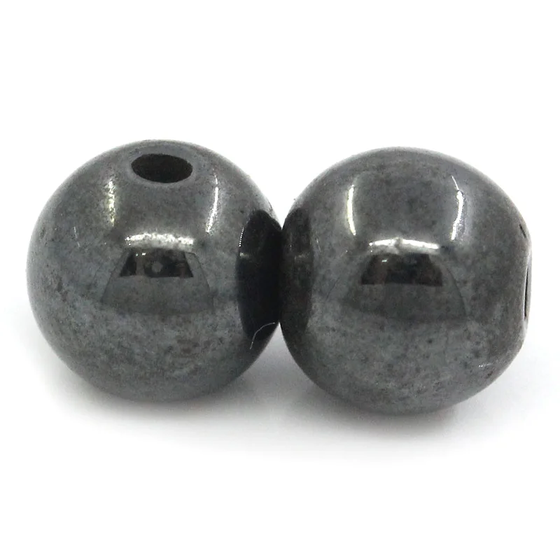 

Magnetic Hematite Beads Round Black About 4mm( 1/8") Dia, Hole: Approx 1mm, 45 PCs