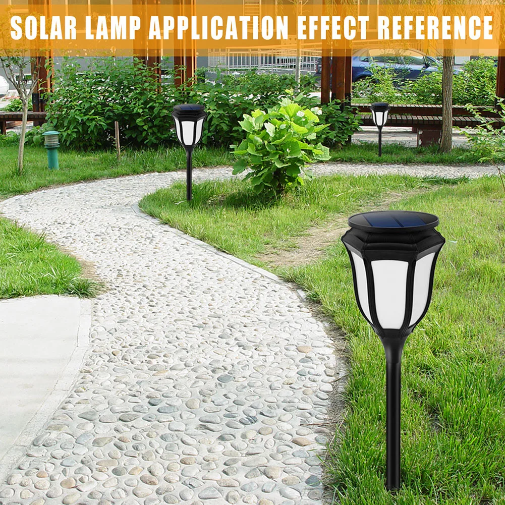 

Easy Install Garden Outdoor Automatic Charging Landscape LED Light Durable Wall Mounting Waterproof Flickering Flame Solar Lamp