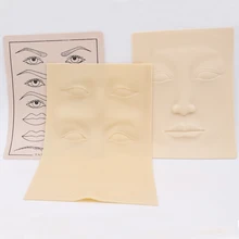 3 шт./лот высокое качество начинающих перманентного макияжа губ бровей Уход за кожей лица Кожа практики и бровей кожа для обучения татуировкам