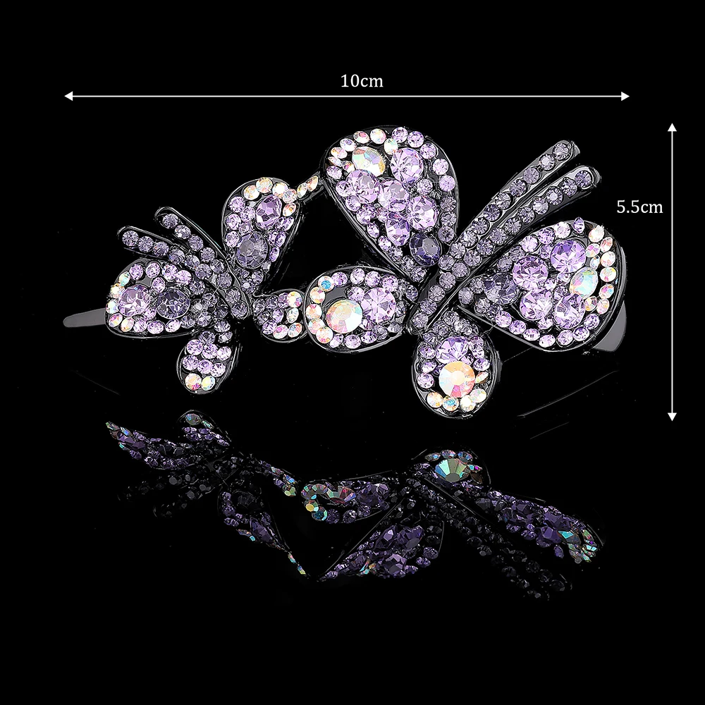 Корейские бабочки из моланов, заколки для волос, стразы, заколки для волос, аксессуары для волос для женщин, пластиковые заколки для волос