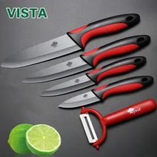 Ceramic Knife Zirconia kitchen knife cooking set 3″ 4″ 5″ 6″ inch+ Peeler+Covers fruit Paring knife Beauty Gifts top quality