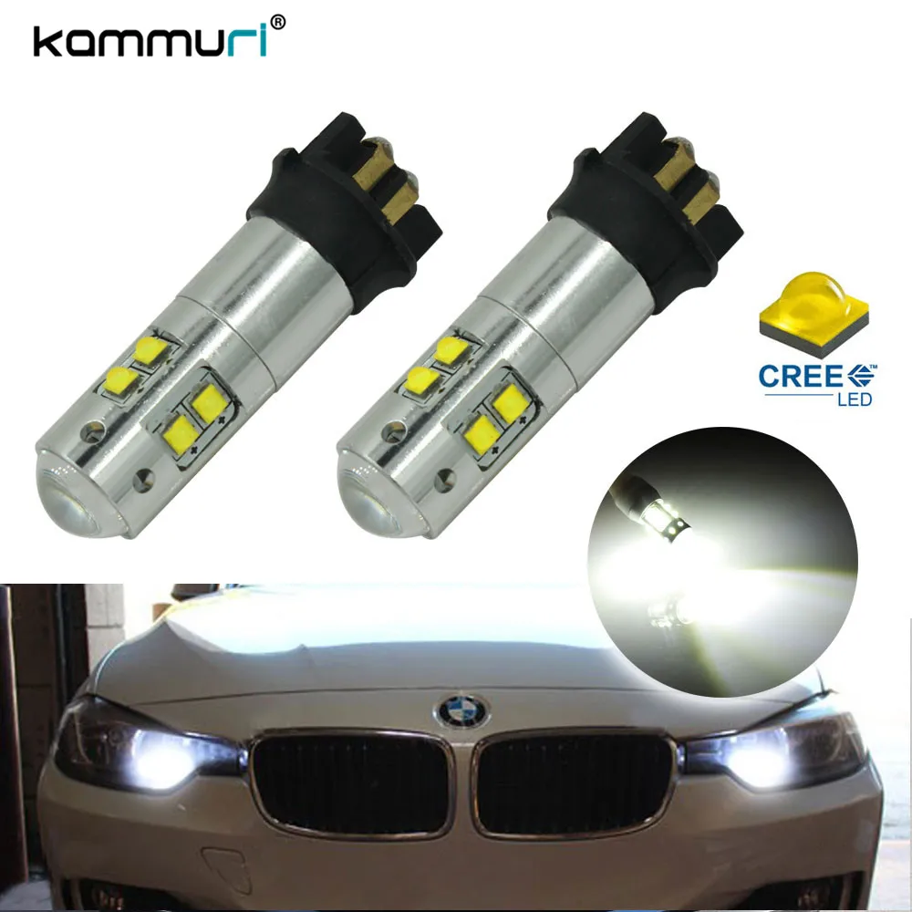 Kammuri ксеноновые Белый Ошибка Бесплатная 50 Вт PW24W cre'e светодиодные лампы для 2012-до BMW F30 3 серии DRL дневной свет (супер яркий 1000 люмен)