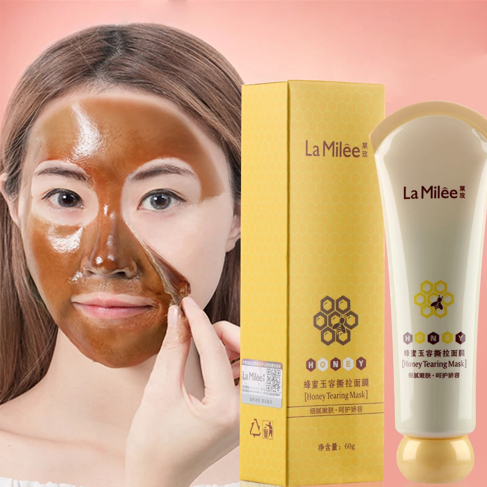 

Honey Tearing Mask Peel Mask Oil Control Painless Remove Blackhead Peel Off Dead Skin Clean Pores Shrink Face Care 60g Face Mask