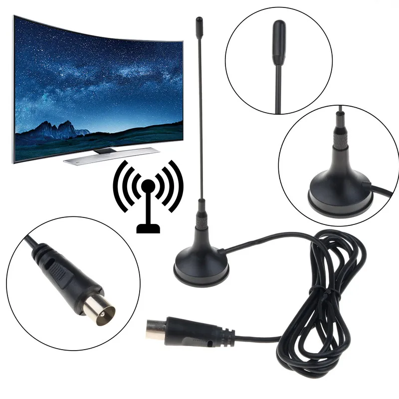Мини ТВ антенна Kebidumei комнатная 5 дБи цифровая для DVB T HDTV простая