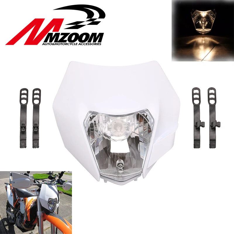 

FREE SHIPPING 2015 2016 Motorcycle Dirt Bike Motocross Supermoto Universal New Headlight For KTM SX EXC XCF SXF SMR Headlamp