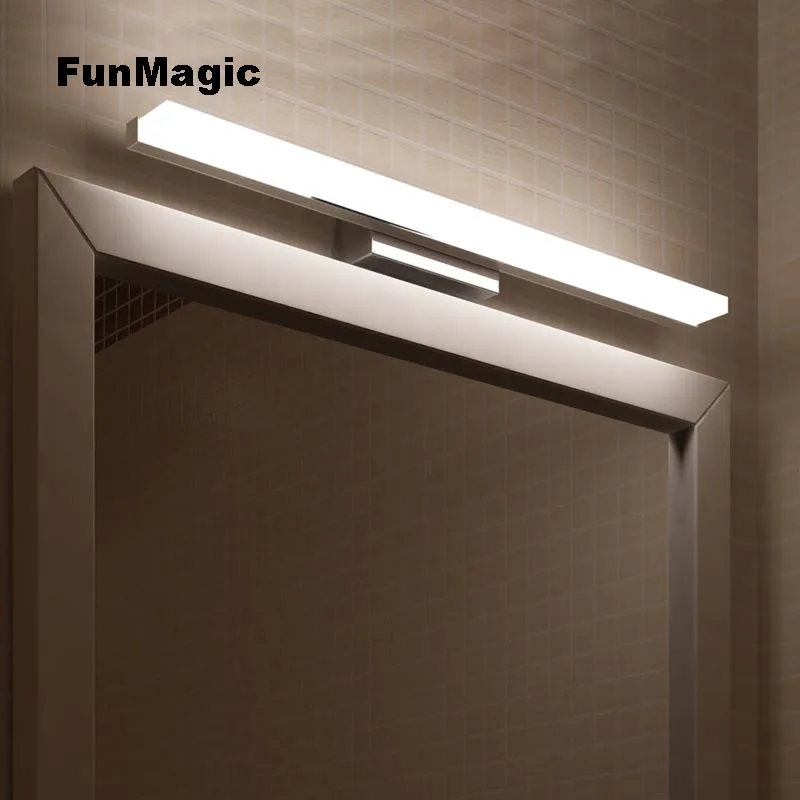  Modern LED Stainless Steel Waterproof Bathroom Makeup Front Mirror Light Wall Lamp Bathroom Vanity  - 1000005940078