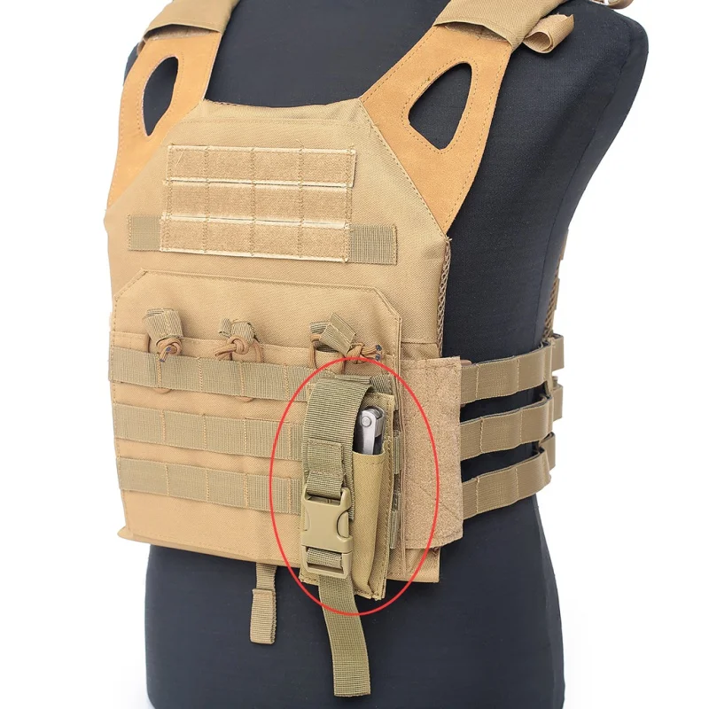 Tactical Single Pistol Magazine Pouch Military Molle Pouch Knife Flashlight Sheath Airsoft Hunting Ammo Camo Bags New