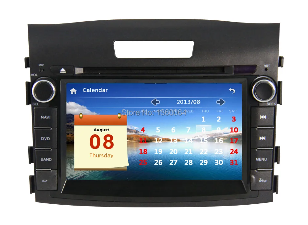 Excellent 7 Inch 2 Din Car DVD GPS For Honda CRV 2012 2013 Car Radio Stereo Bluetooth car audio player+gift camera+map+mic 8