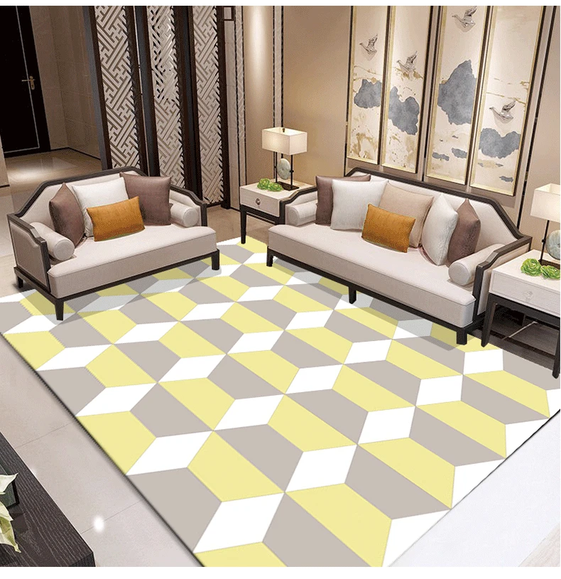Ковры в скандинавском стиле для гостиной, простые ковры с 3D принтом, большой размер, высокое качество, домашний коврик, современный утепленный ковер для гостиной, Tappeto
