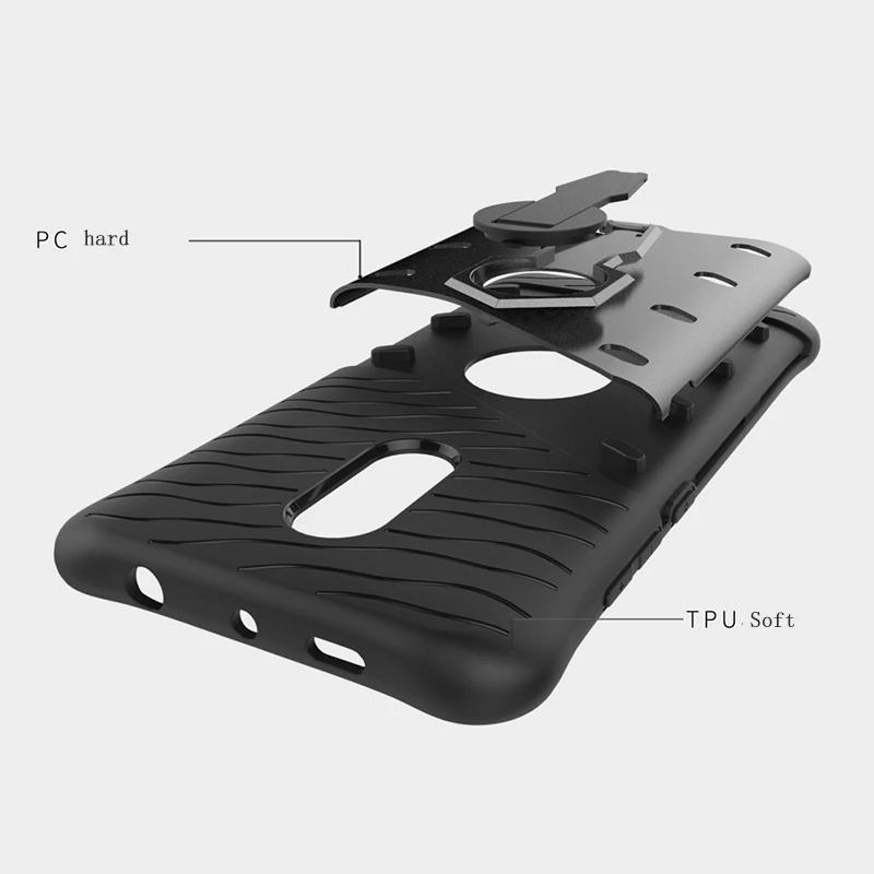 For Redmi Note 4X Case Heavy Duty Hybrid Armor TPU + PC Shockproof Kickstand Cover For Xiaomi Redmi Note 4 Rugged Rubber Fundas (3)
