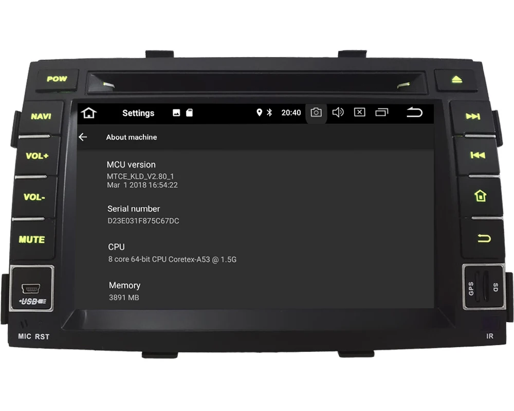 Perfect KLYDE 4G Octa Core Android 8.0 7.1 4GB RAM+32GB Car DVD Multimedia Player Stereo Radio GPS Navigation For Kia Sorento 2009-2012 4