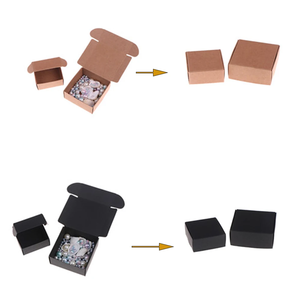 Новый DIY крафт бумага подарочная коробка ручной работы конфетное печенье