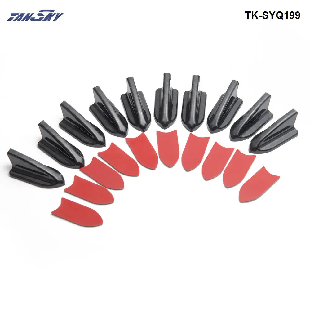 10pcs/lot Car Air Vortex Generator Diffuser Roof Shark Fins Spoiler Wing TK-SYQ199