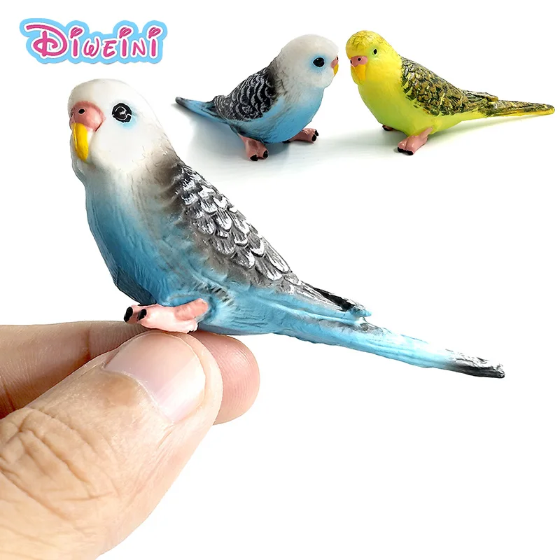 Hot toys Simulation mini Parrot bird action figure plastic Animal Model