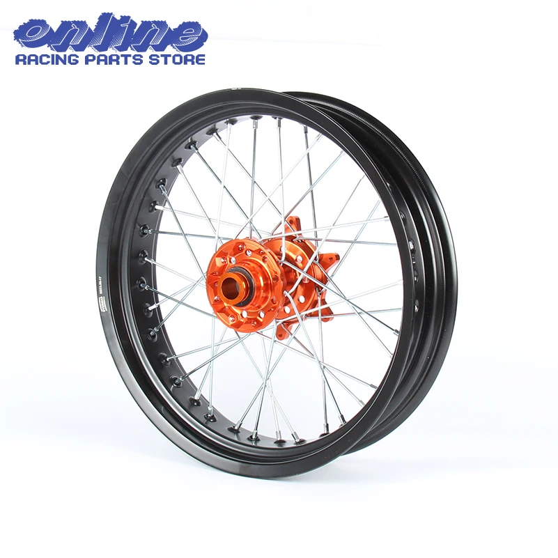 3,5*1" Supermoto для переднего колеса оранжевый концентратор обод KTM SX MXC XC GS SXS EXCF SXSF XCG EXC xcw 125 150 200 250 350 450-530 03