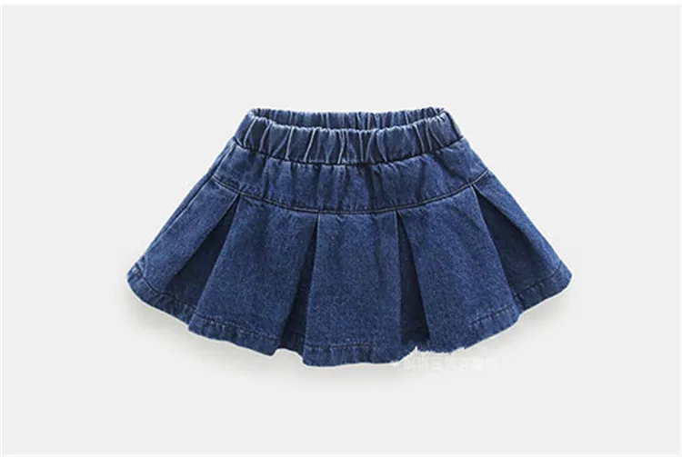 Fanfiluca Toddler Baby Girl Skirts Solid Skirt Denim Autumn Fashion Clothing For Girls Jean Skirt Girl  Children Clothing002