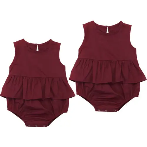 Красные безрукавные боди для новорожденных девочек|sleeveless bodysuit|girls sleeveless bodysuitsbaby