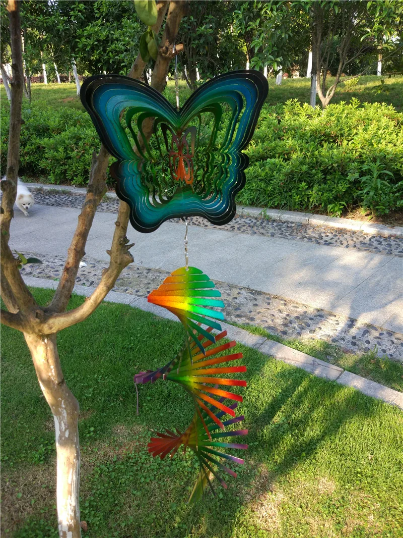 12 дюймов красочные бабочки ветер блесны с высоким качеством