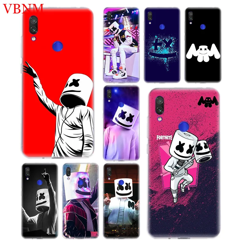 Чехол Marshmello Doctom DJ из ТПУ для задней панели телефона Xiaomi Redmi Note 4 4X5 5A 6 7 Pro Redme S2 GO Gift Art