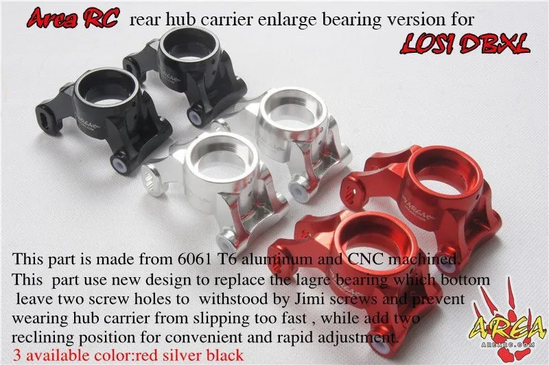 

Area RC Rear Hub carrier enlarge bearing version for LOSI DBXL free shipping