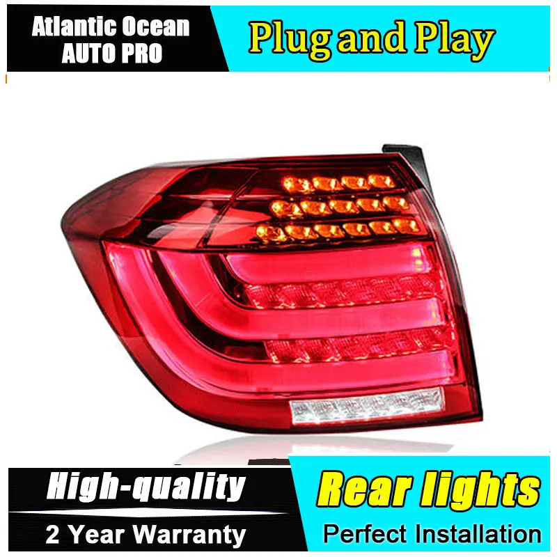 Car Styling LED Tail Lamp For Toyota Highlander Taillights 2012 2014 Rear Light DRL Turn Signal