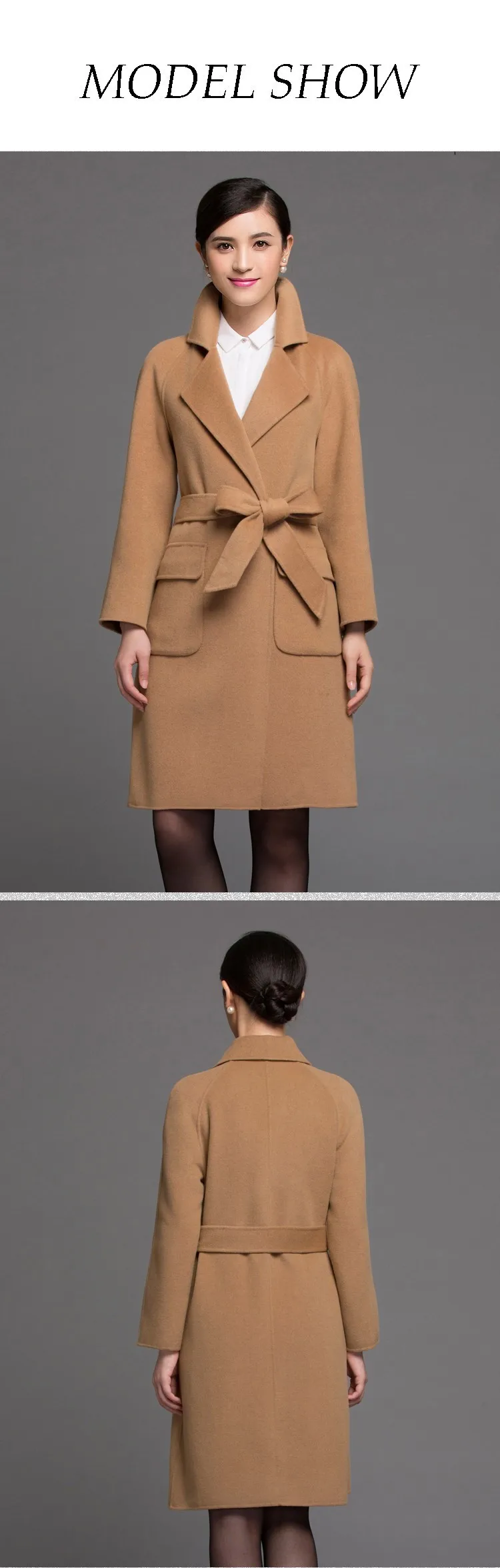 Новинка, элегантное женское зимнее пальто, европейский стиль, теплое, Осень-зима, шерстяное Женское пальто, пальто Casaco Feminino HH365
