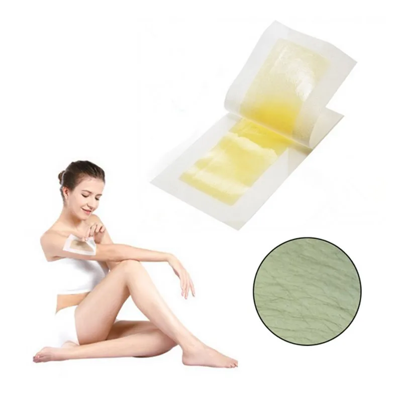 

10 PCS Nonwoven Leg Body Hair Removal Depilatory Cold Wax Strips Papers Waxing Hair Remove Wax Paper Rolls 9x18cm