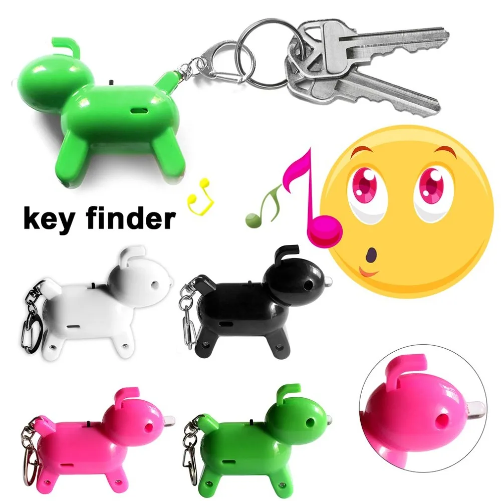 Свисток Key Finder Интеллектуальный голосовой Управление брелок Locator Пёс из мультфильма Keyfinder анти-потерянного устройства