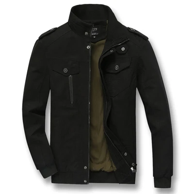 ISurvivor, мужские осенние куртки и пальто на молнии размера плюс, Jaqueta Masculina, мужская повседневная модная облегающая уличная одежда, Hombre - Цвет: Black
