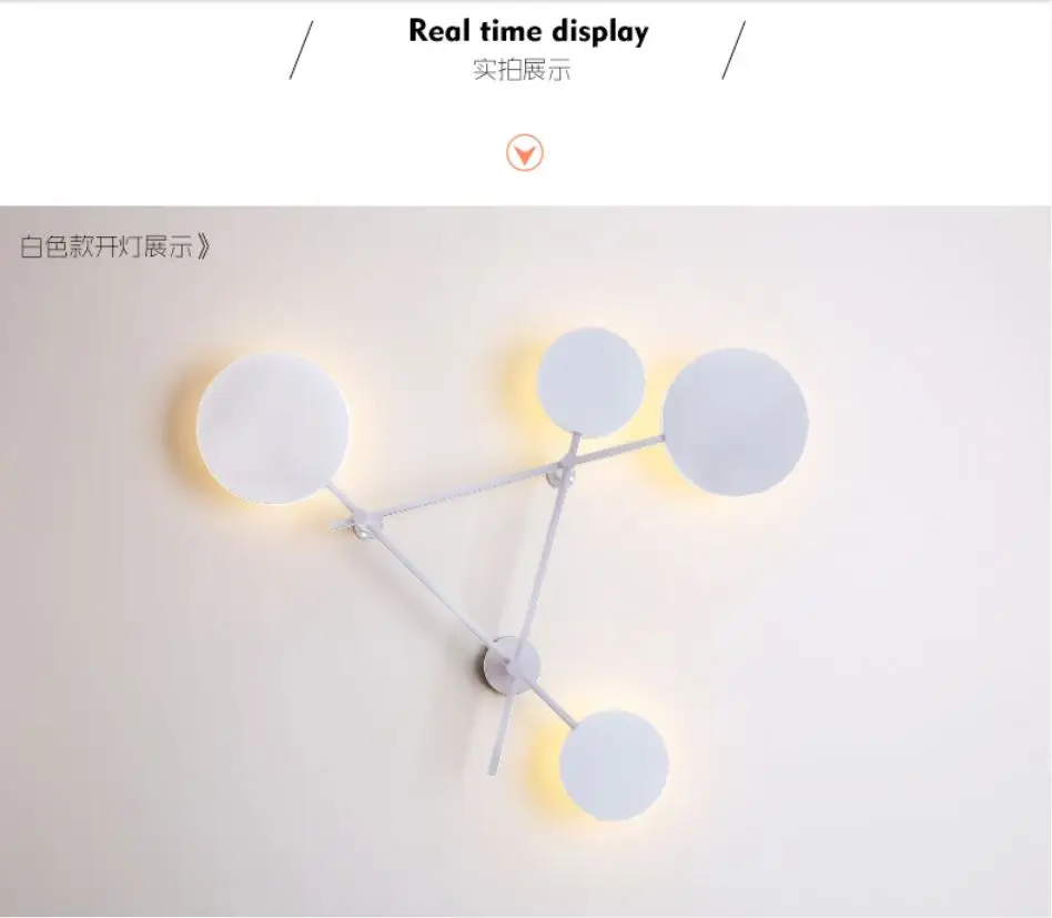 Скандинавский настенный светильник для гостиной, современный минималистичный, креативный, Круглый, теплый, для спальни, светодиодный