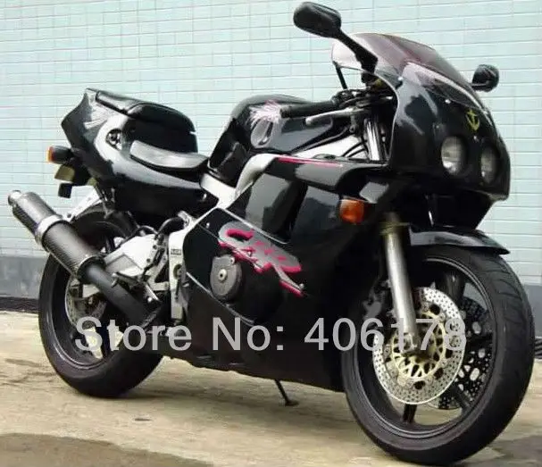 Мотоцикл обтекатель подходит для CBR400RR NC29 1990-1998 Черный велосипед кузов гоночные обтекатели для мотоцикла