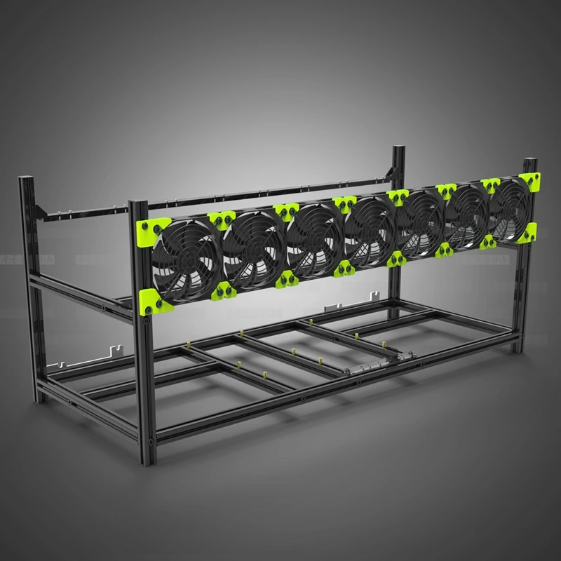BTC Miner Case Server Rack 8 GPU Aluminum Stackable Mining Rig Open Air Frame For Ethereum Mining ETH ETC Bitcon XMR ZCash BTC Miner Case Server Rack 8 GPU Aluminum Stackable Mining Rig Open Air Frame For Ethereum Mining ETH ETC Bitcon XMR ZCash
