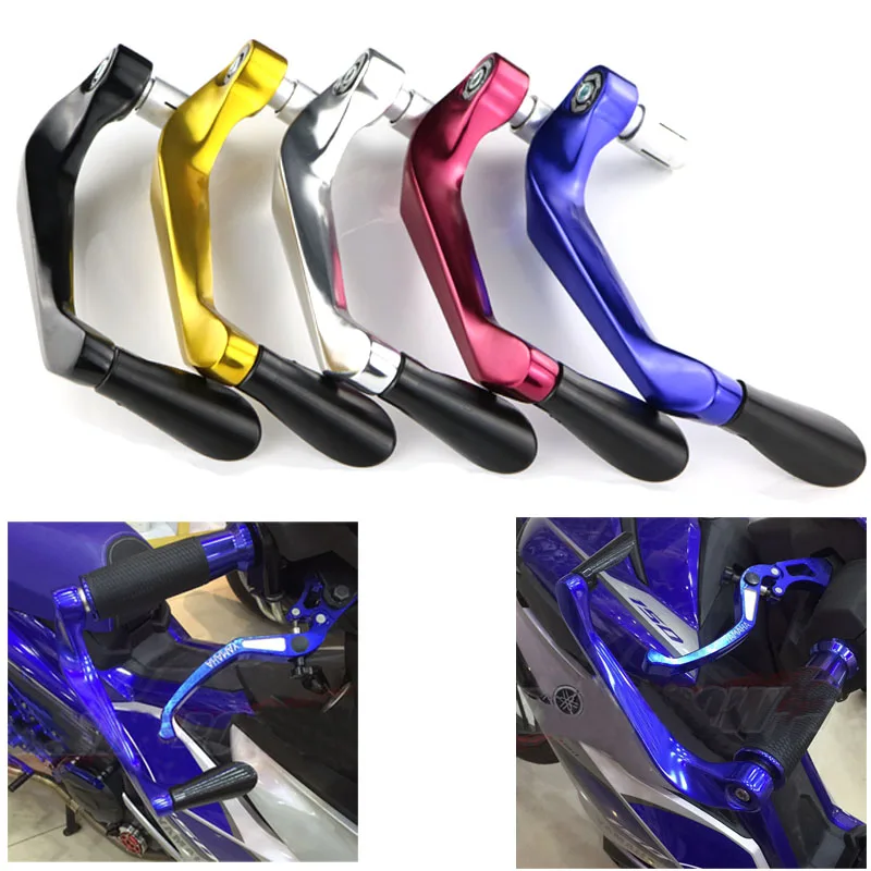 

Aluminum 7/8 Inches 22mm Handlebar Protector Brake Clutch Motorcycle Lever Guard Proguard For YAMAHA R25 R3 R6 R1 R15 FZ1 FZ8